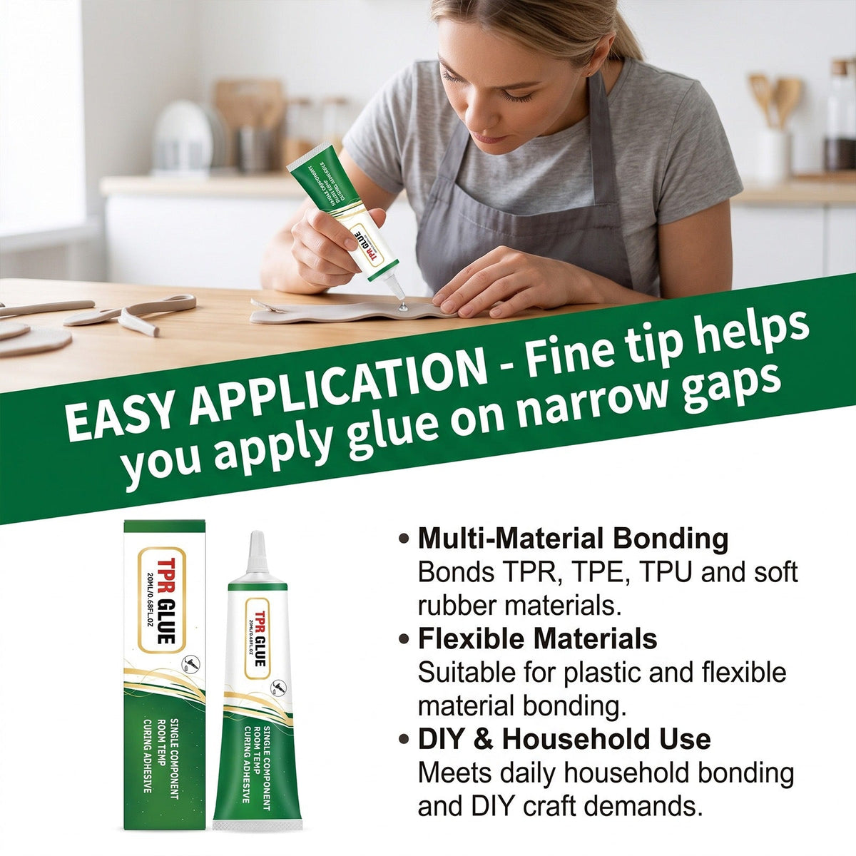 💧✨ 20ML Transparent TPR Soft Gel Adhesive – Fast-Drying, Water-Resistant Flexible Seal 🛠️💧