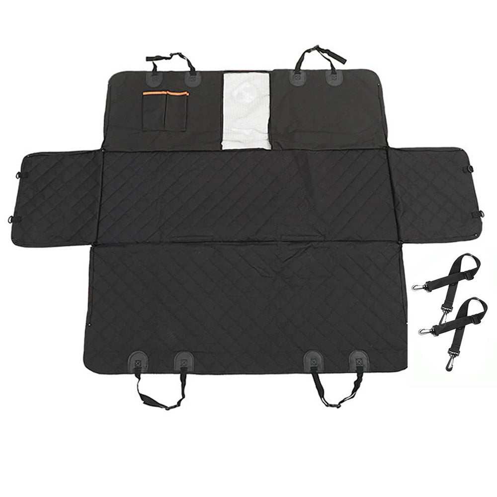 🐶🚗 Hard-Bottom Backseat Extender for Dogs – With Door Protection 🐾
