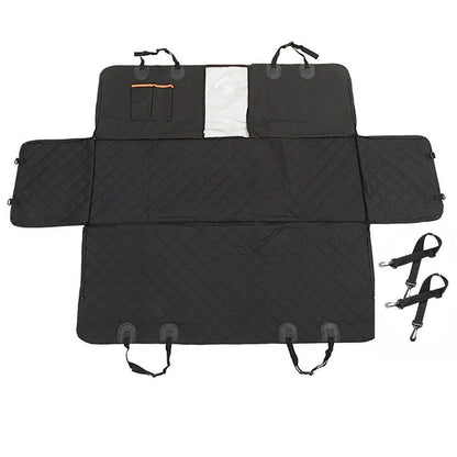 🐶🚗 Hard-Bottom Backseat Extender for Dogs – With Door Protection 🐾