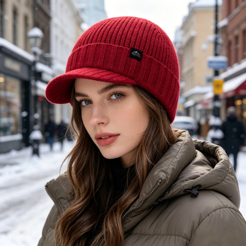 🧢🍂Men’s Knitted Winter Baseball Cap – Soft, Stretchy & Lightweight with a Warm Brimmed Design