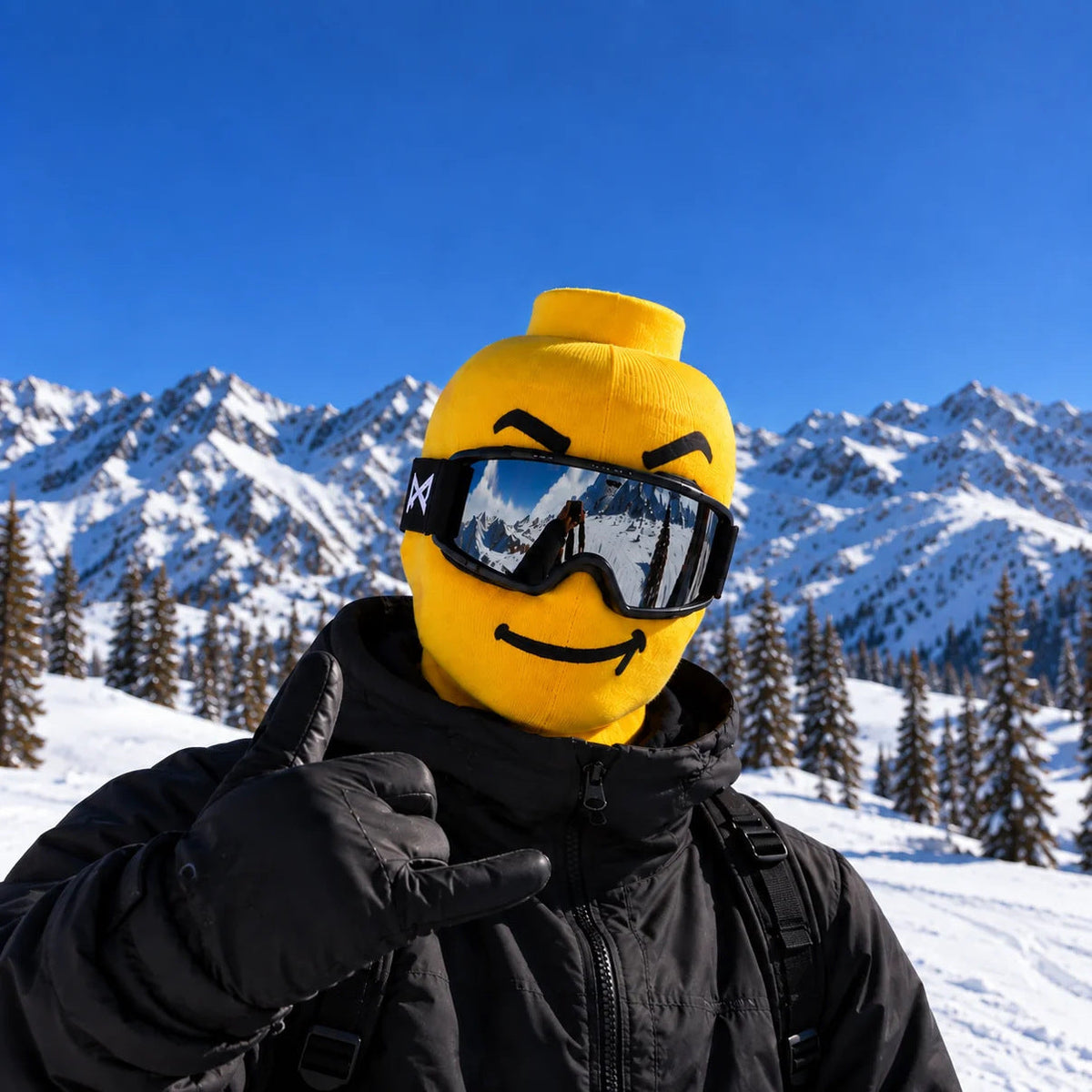 😎 Funny Face Ski Mask – Full-Cover Winter Balaclava