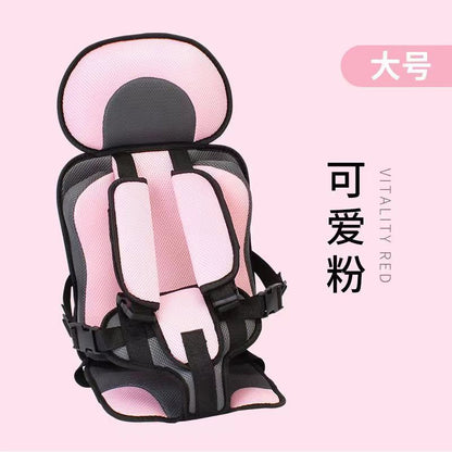 Kids' car seat booster cushion - portable, easy-to-use, height-adjustable for car seats, suitable for children aged 6 months to 6 years, standard car seat cushion