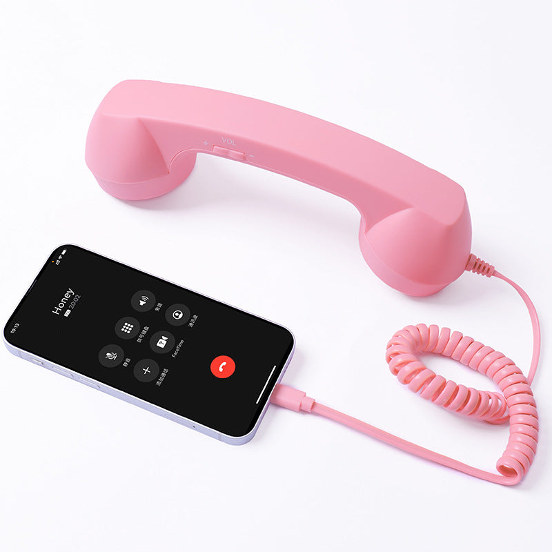 ☎️Retro Phone Handset with Type-C | Vintage Wired Receiver 📞