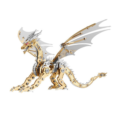 3D Metal Dragon Puzzle Kit – Mechanical DIY Model for Adults & Teens