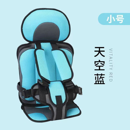 Kids' car seat booster cushion - portable, easy-to-use, height-adjustable for car seats, suitable for children aged 6 months to 6 years, standard car seat cushion