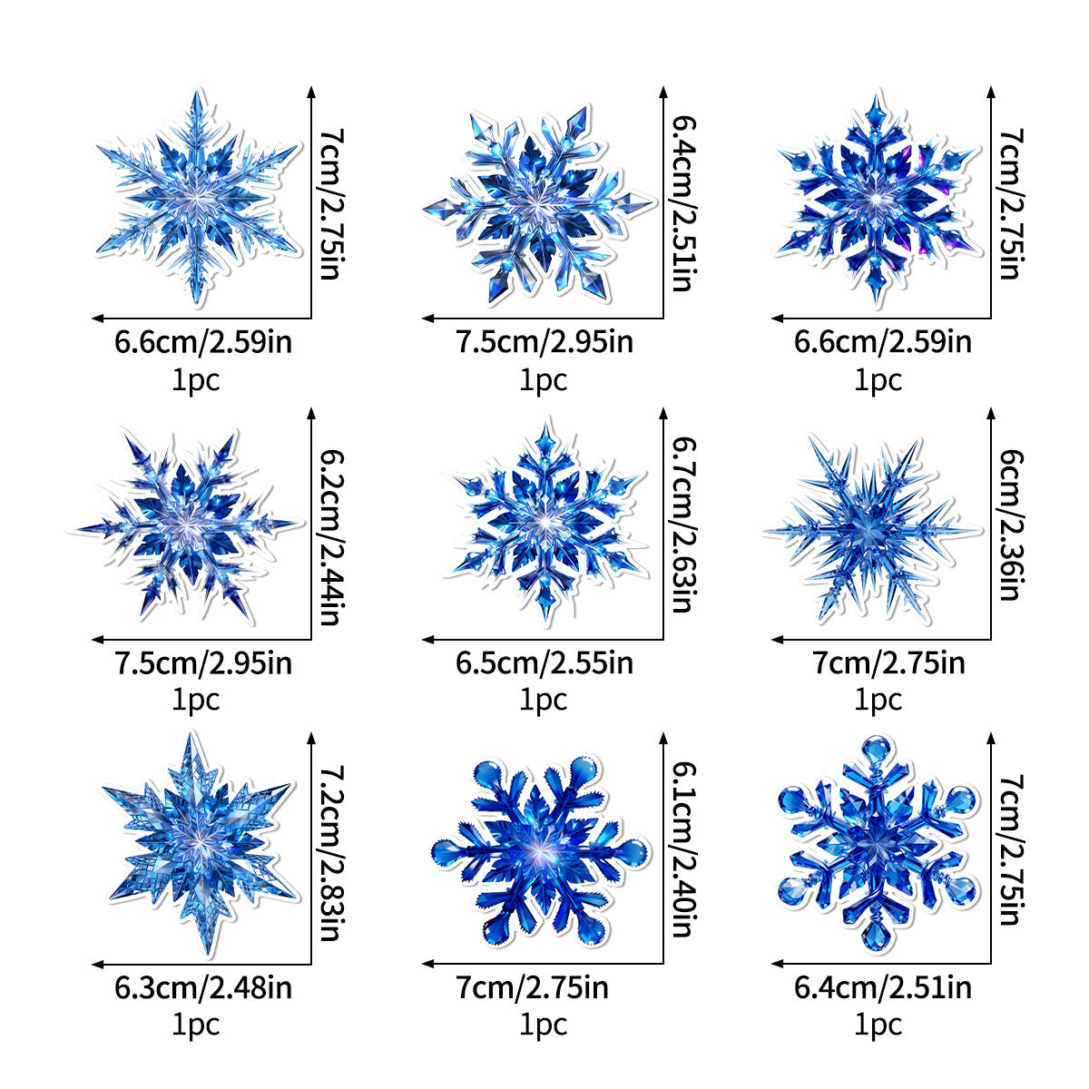 🎄LED Christmas Light-Up Wall Decals – built-in LED, pre-installed batteries, 12/24/36pcs. Peel & stick festive glow for walls & windows! 🎅💡