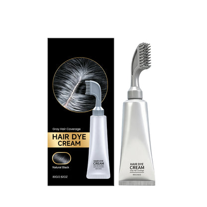 Cover Gray Roots at Home – Easy Comb-On Hair Dye Cream