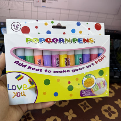 6-Color Magic Puffy Drawing Pens – Heat-Activated 3D Art Marker Set for Kids & DIY Crafts