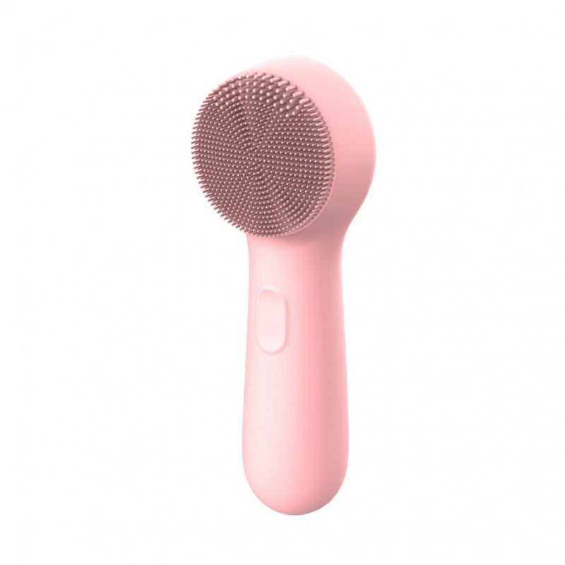 🫧 PRITECH Heated Vibrating Facial Cleansing Brush – Silicone Face Scrubber with Massage 🌸