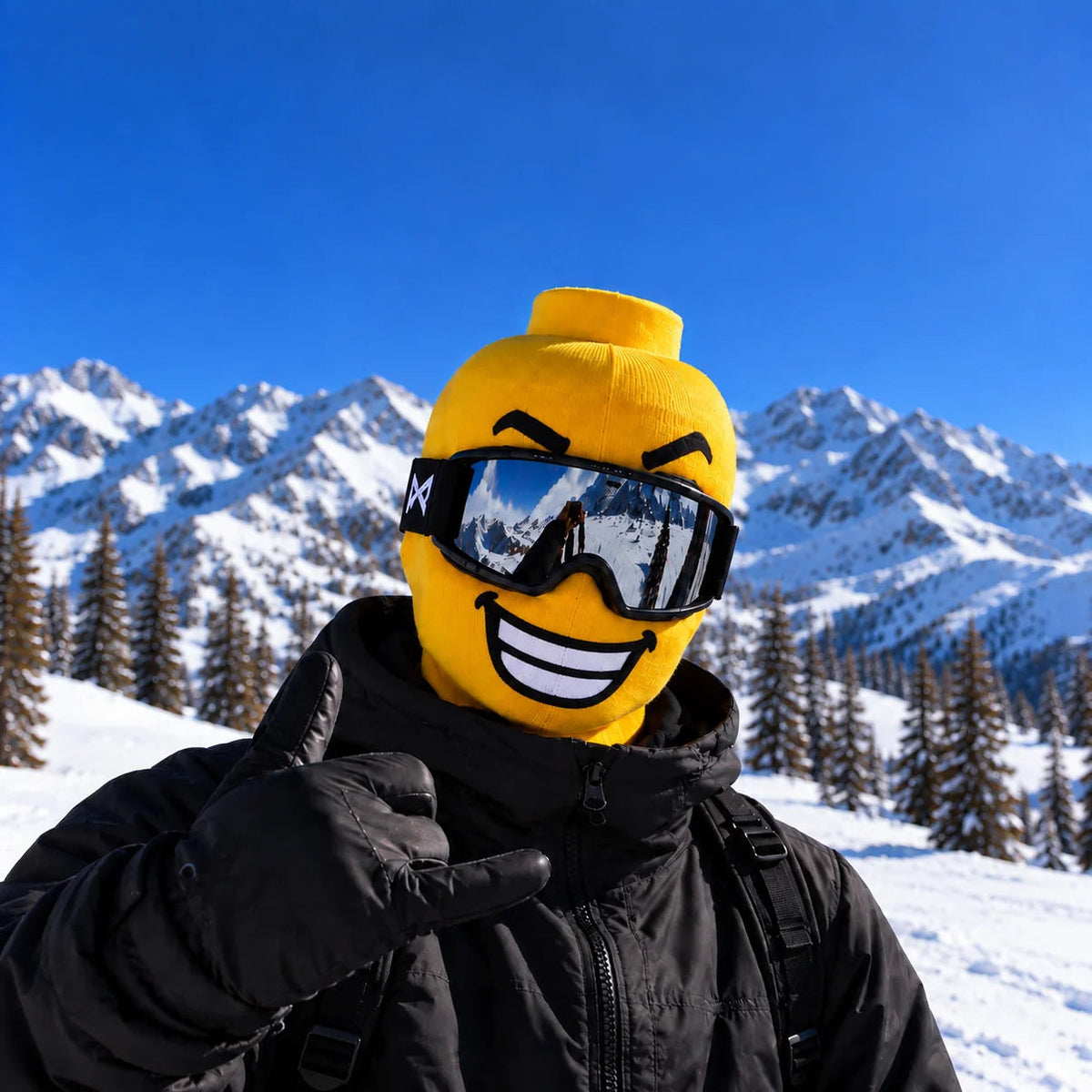 😎 Funny Face Ski Mask – Full-Cover Winter Balaclava