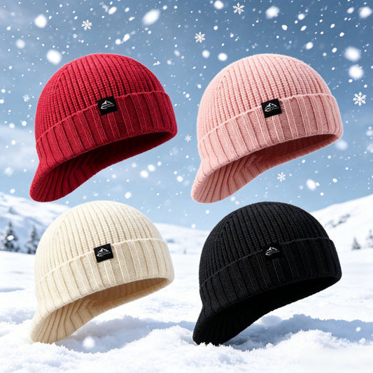 Knitted wool hat