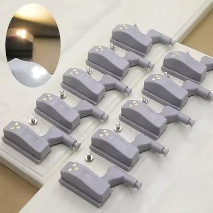 💡💡Smart Motion Sensor LED Hinge Light – Auto-On Cabinet Lighting for Wardrobes, Kitchen Cabinets & Shoe Storage