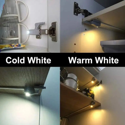 💡💡Smart Motion Sensor LED Hinge Light – Auto-On Cabinet Lighting for Wardrobes, Kitchen Cabinets & Shoe Storage