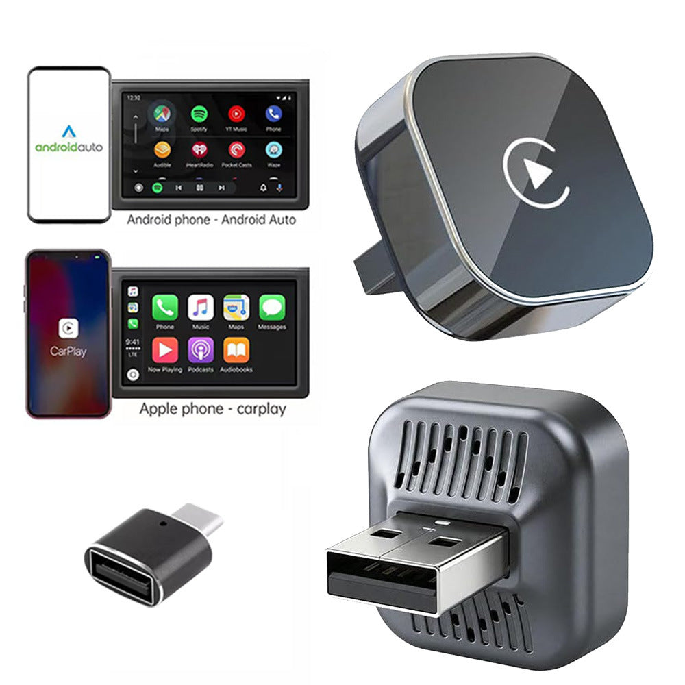 🚗📱 2027 Wireless CarPlay & Android Auto Adapter – Plug & Play USB Dongle ✨