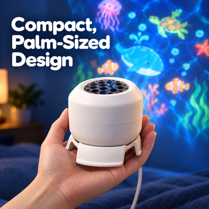 🌊✨ LED Starry Ocean Projector – 360° Rotating Waves & USB-Powered Ambient Lighting 🌌
