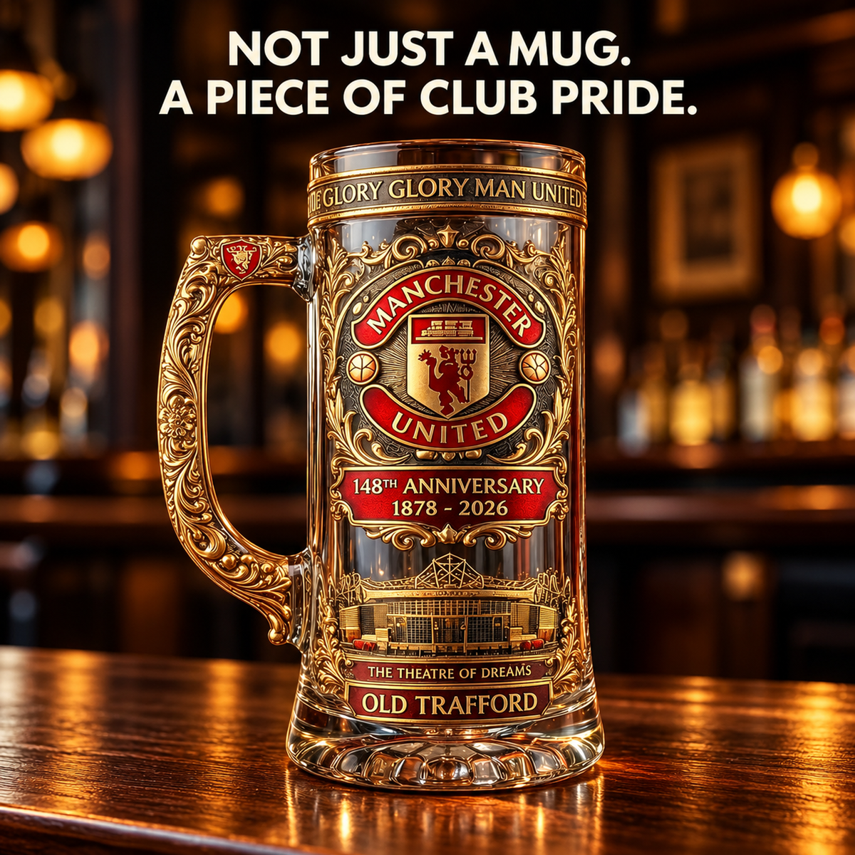 ⚽🍺 Football Club Fan Beer Mug – Stadium-Inspired Collectible 🏟️