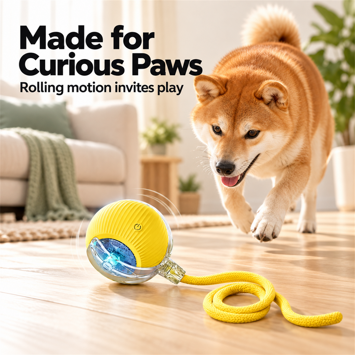 🐱🐶 Interactive Rolling Ball Pet Toy – Teaser Toy for Cats & Dogs 🐾
