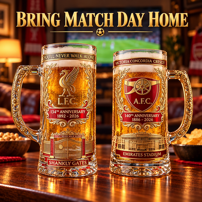 ⚽🍺 Football Club Fan Beer Mug – Stadium-Inspired Collectible 🏟️
