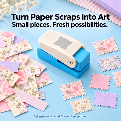 ✨ Stamp-Shaped Paper Punch for Journaling & Scrapbooking — Medium & Large