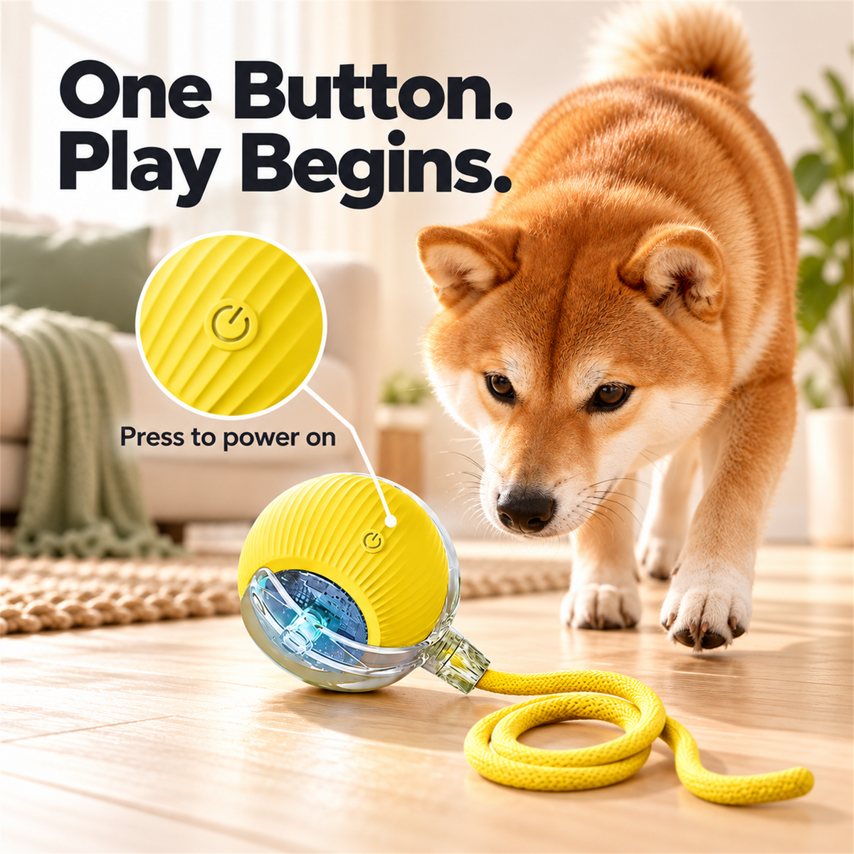 🐱🐶 Interactive Rolling Ball Pet Toy – Teaser Toy for Cats & Dogs 🐾