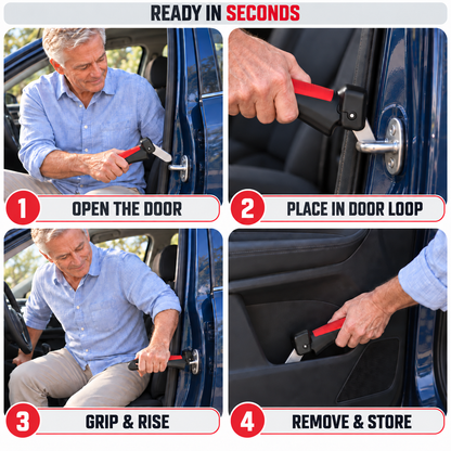 🚗🦯 All-in-One Car Cane Mobility Aid – Door Handle Assist with LED Light & Emergency Tool 🔦🚗