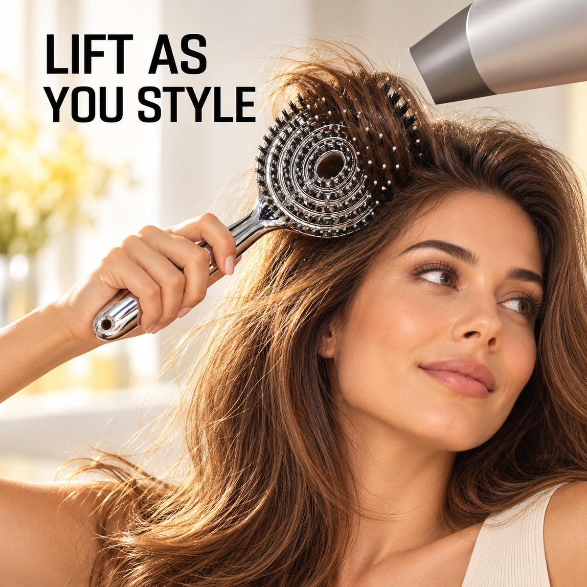✨ Flexible Vented Hair Brush for Smooth, Voluminous Styling