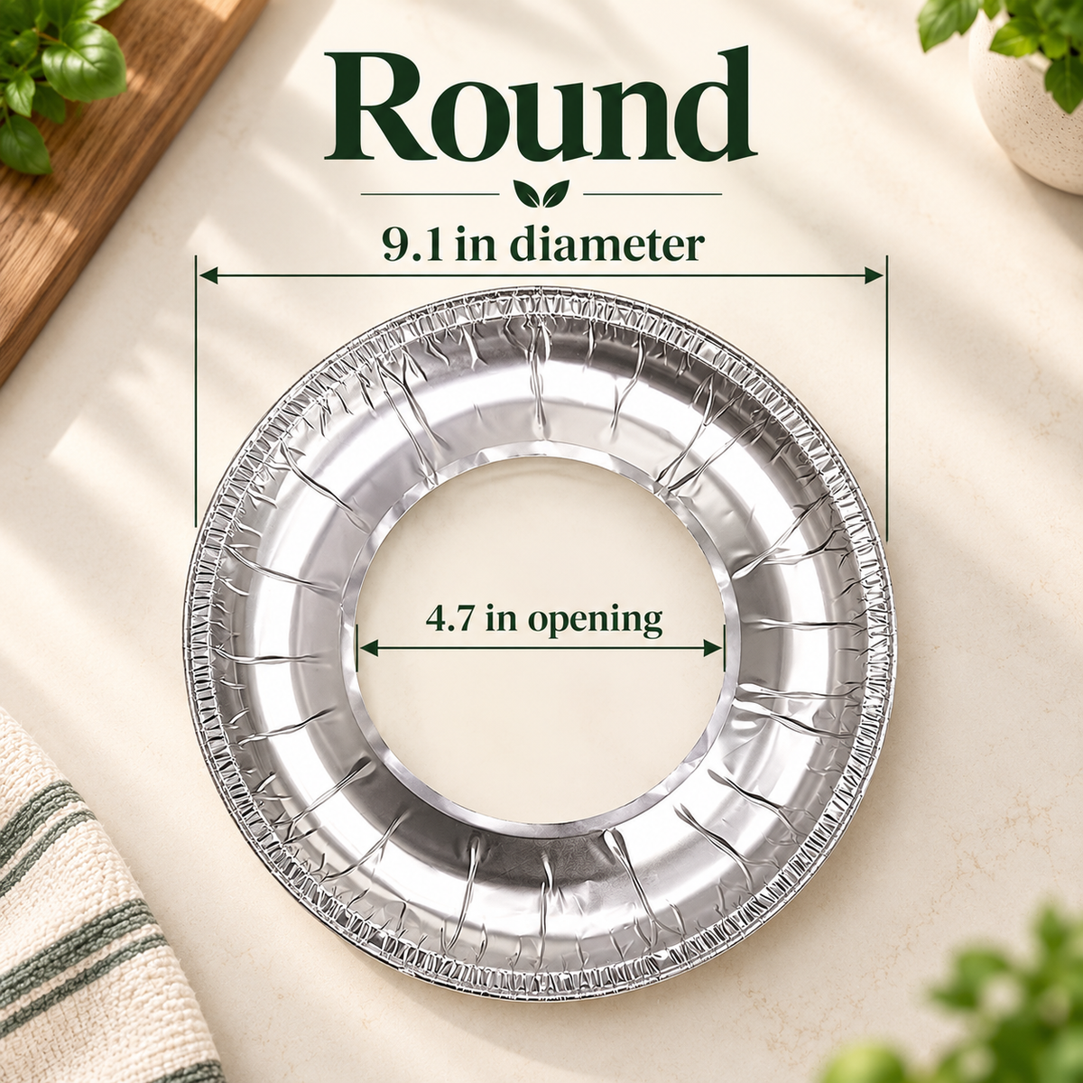 🍳 30-Pack Aluminum Foil Gas Stove Liners – Round or Square Drip Protectors ✨