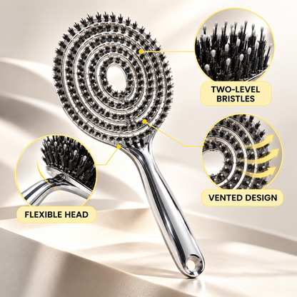 ✨ Flexible Vented Hair Brush for Smooth, Voluminous Styling