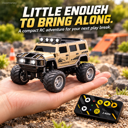 🚙 Mini RC Off-Road Truck – 2.4GHz Remote Control SUV with LED Lights, Spring Suspension & USB Rechargeable Battery 🎁