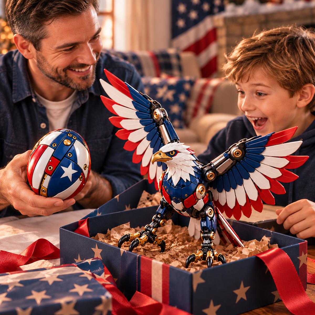 🥚➡️🦅Patriot Eagle™ Egg-to-Eagle Transforming Figure🔥