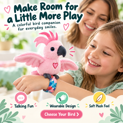 🦜 Interactive Talking Parrot Plush Toy – Sound-Activated Pet Bird Companion 🎶