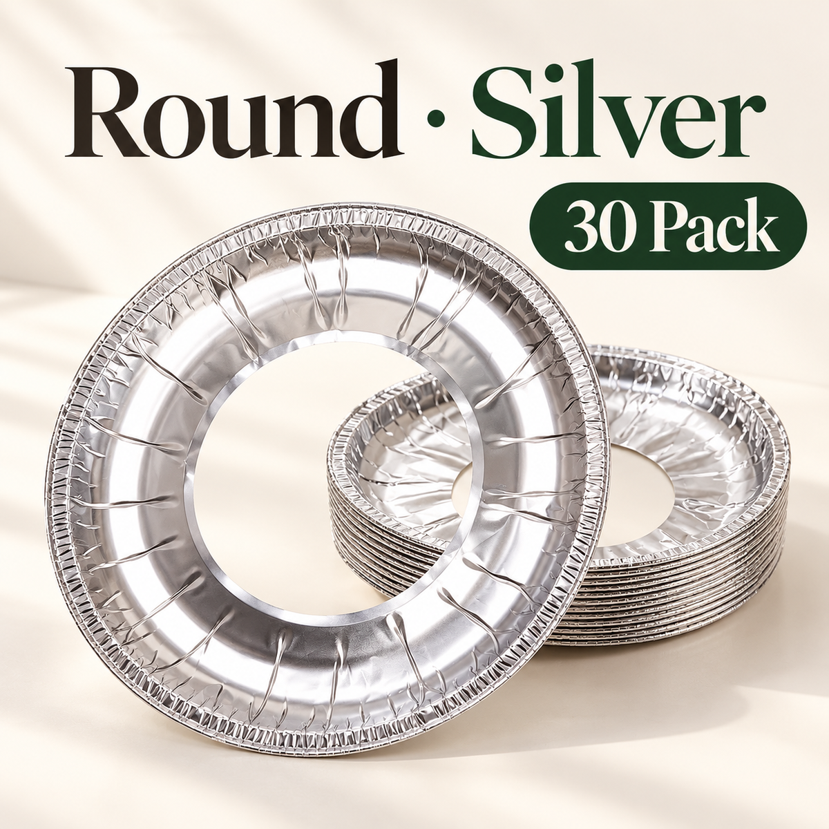 🍳 30-Pack Aluminum Foil Gas Stove Liners – Round or Square Drip Protectors ✨