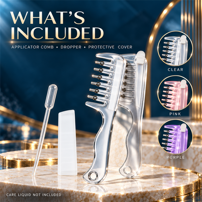 💆 Scalp Liquid Applicator Comb – Refillable Hair Root Oil & Massage Comb