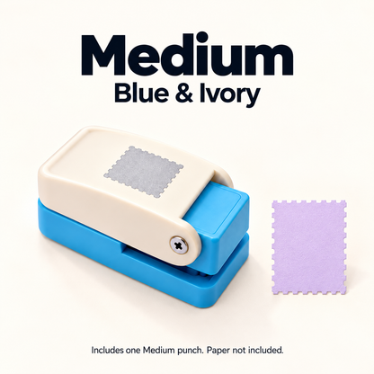 ✨ Stamp-Shaped Paper Punch for Journaling & Scrapbooking — Medium & Large
