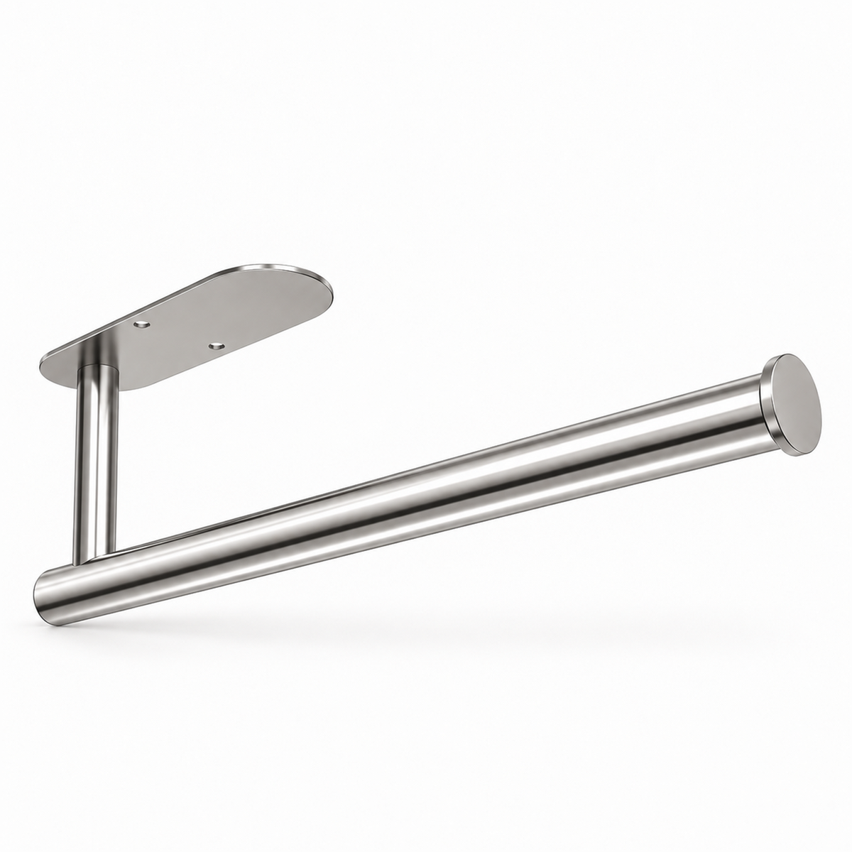🧻 Stainless Steel Paper Towel Holder with Storage – Under-Cabinet Adhesive or Screw Mount ✨
