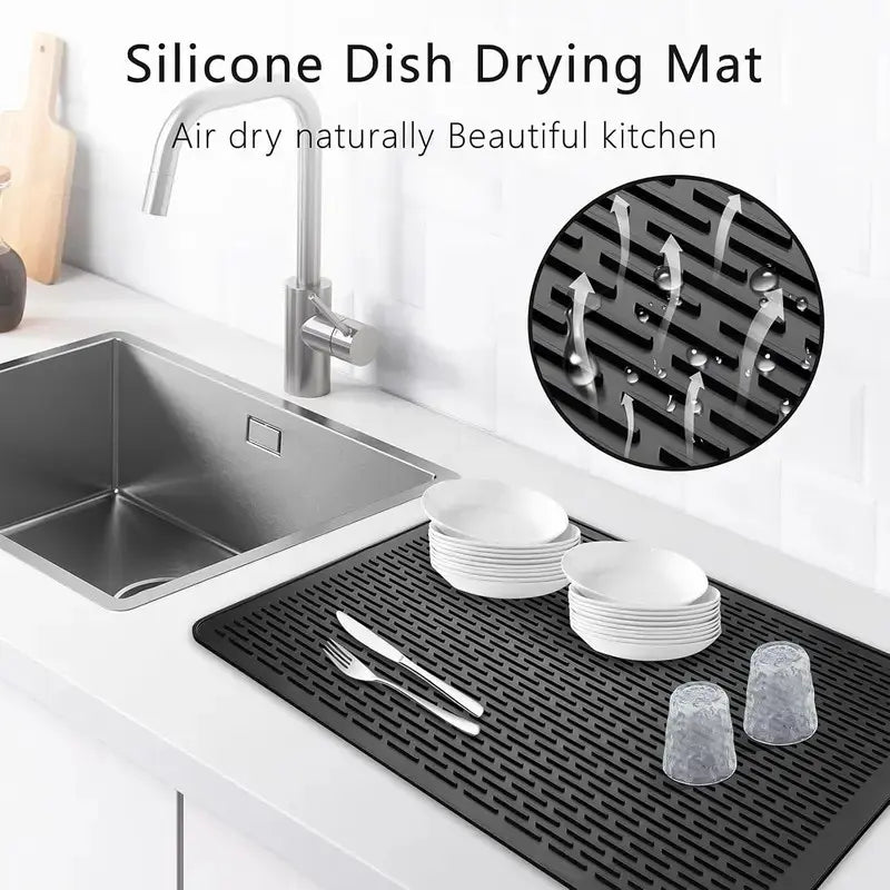 🔥Multi-Purpose Silicone Stove Top Cover – Non-Slip Glass Cooktop Protector, Extra Counter Space & Kitchen Drying Mat
