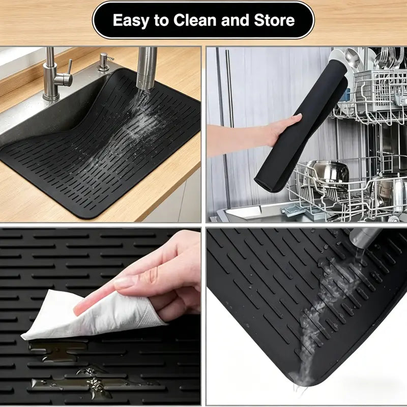 🔥Multi-Purpose Silicone Stove Top Cover – Non-Slip Glass Cooktop Protector, Extra Counter Space & Kitchen Drying Mat