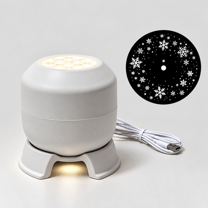 FrostyLight – Magical & Atmospheric – Rotating Projector Lamp (Christmas & Halloween)