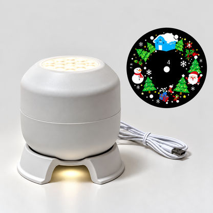 FrostyLight – Magical & Atmospheric – Rotating Projector Lamp (Christmas & Halloween)