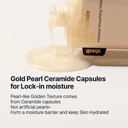 Silk Peptide EGF Smoothing Toner – 30 Peptides + Ceramides for Firmer, Plumper-Looking Skin