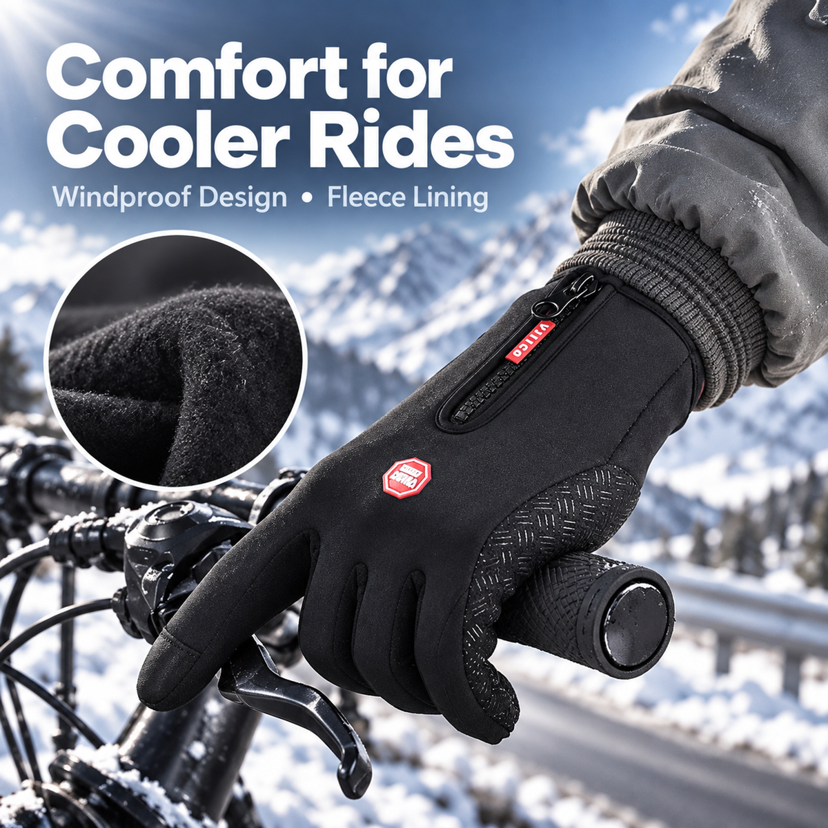 🧤❄️ Outdoor Winter Gloves – Windproof & Touchscreen Compatible for Sports, Travel & Everyday Wear