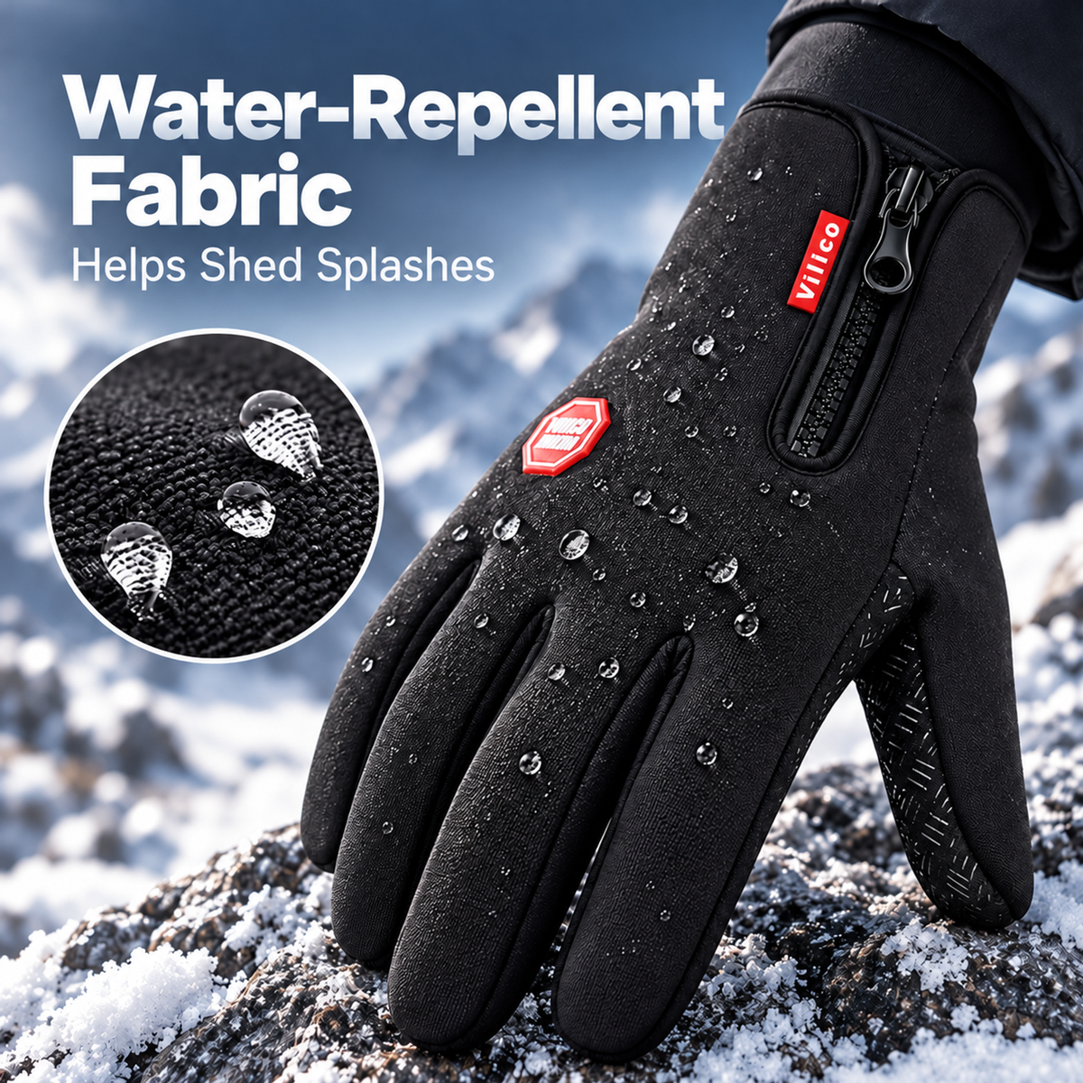 🧤❄️ Outdoor Winter Gloves – Windproof & Touchscreen Compatible for Sports, Travel & Everyday Wear