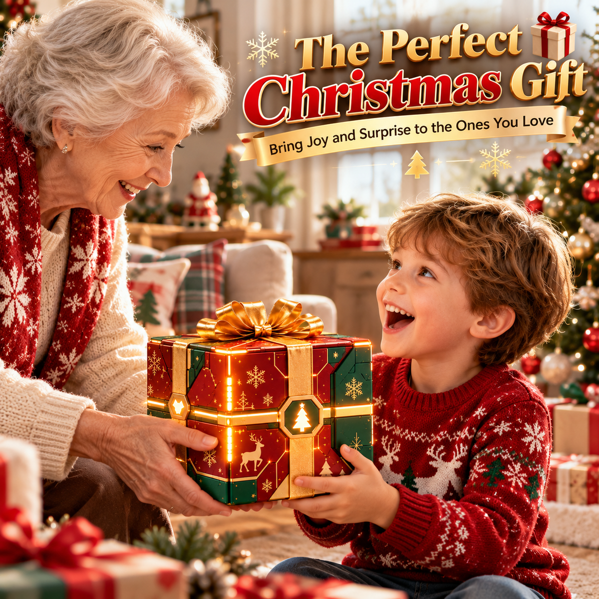 🎄 Transforming Christmas Tree Gift Box – Magical Holiday Surprise Decoration
