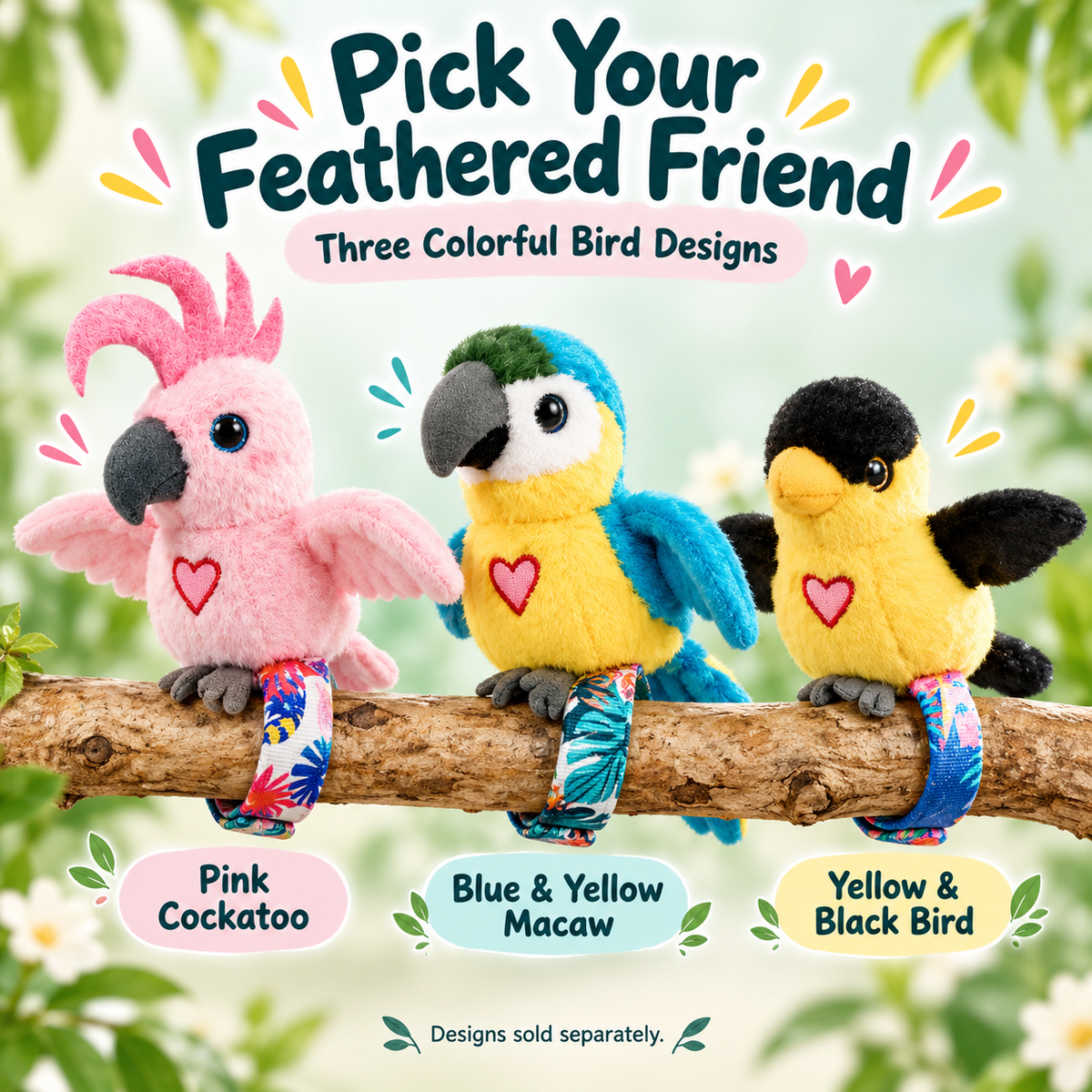 🦜 Interactive Talking Parrot Plush Toy – Sound-Activated Pet Bird Companion 🎶
