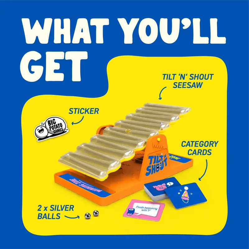 🎲 Tilt ’n’ Shout Board Game – Hilarious Family Fun for All Ages 😂