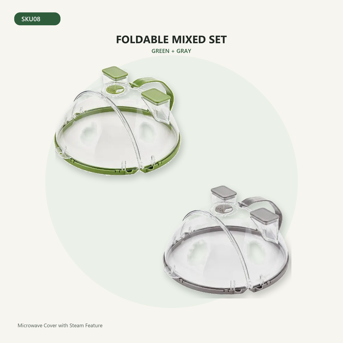 🍽️✨ 10-Inch Microwave Splatter Cover – Insulated Food Dome with Water Steamer 💧