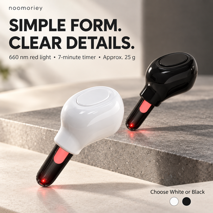 660nm Red Light Ear Device – Compact, Lightweight Design with 7-Minute Auto Shutoff