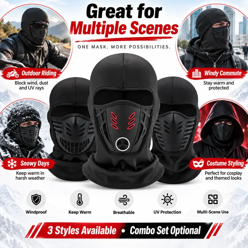 Winter Cycling Balaclava – Warm, Breathable Full-Face Cold Weather Mask