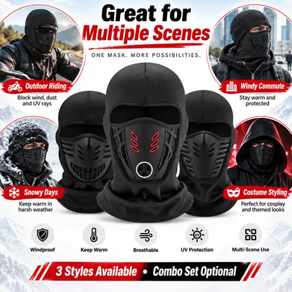 Winter Cycling Balaclava – Warm, Breathable Full-Face Cold Weather Mask