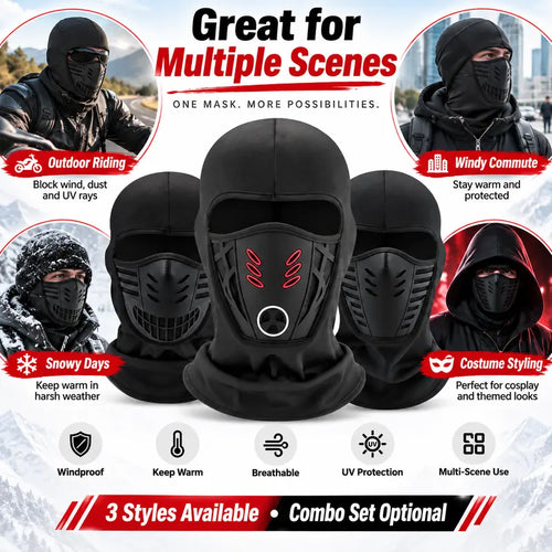 Winter Cycling Balaclava – Warm, Breathable Full-Face Cold Weather Mask